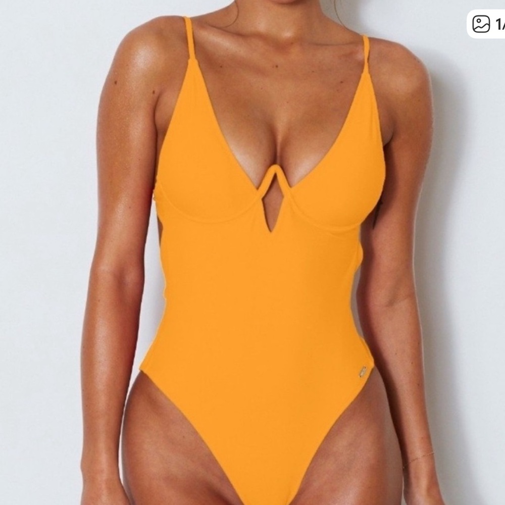 White Fox Boutique Vibrant Orange One Piece